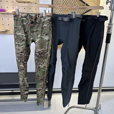 侧开拉链防水滑雪冲锋裤