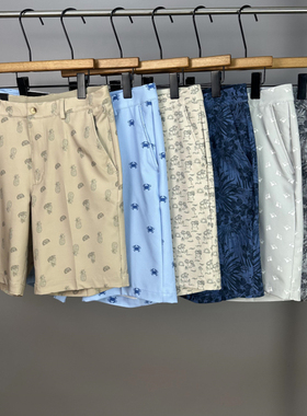 老美外贸订单！时尚印花休闲短裤男士夏季薄款运动透气沙滩五分裤