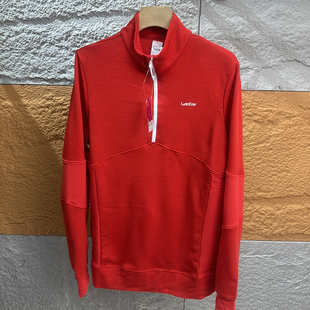 男女户外骑行运动抓绒半拉链卫衣 3D立裁春季 欧美单 外贸出口