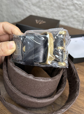 男士高端铜扣真皮针扣腰带皮带