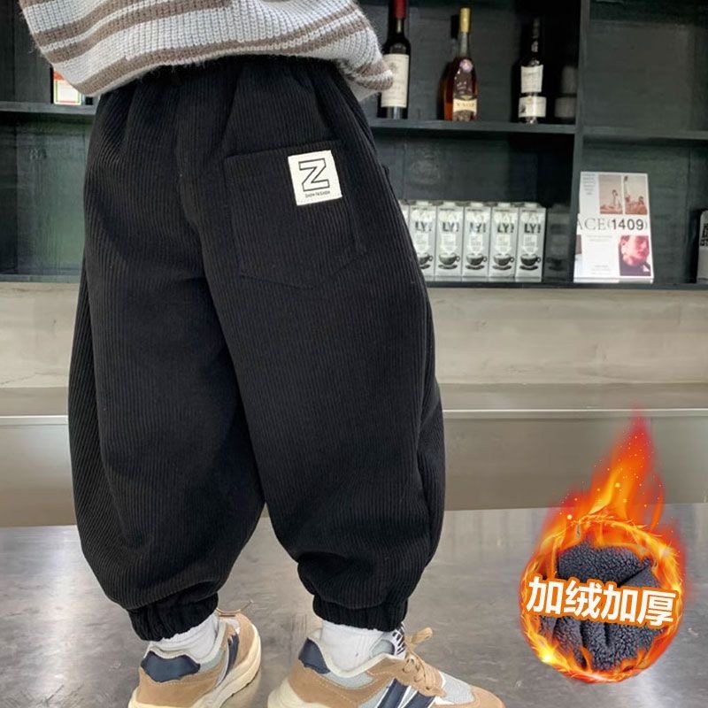 男童加绒灯芯绒裤子2025秋冬新款男宝宝韩系爆款小童加厚休闲长裤,童装/婴儿装/亲子装,儿童运动裤,淘宝优惠券,粉丝福利购,淘宝优惠卷