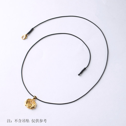 皮绳项链绳黑色蜡皮绳吊坠绳