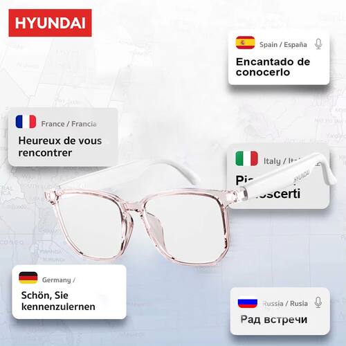 HYUNDAI HY-C8 AI Smart Glasses Headphones AI meeting Earphon