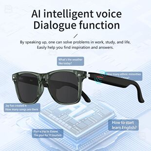 2025 Smart Glasses E13 AI Language Translation Chat Intellig