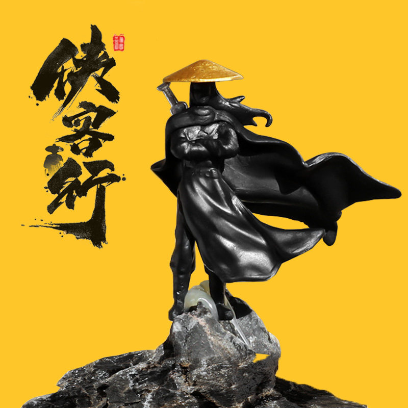 江湖故人古风侠客小摆件
