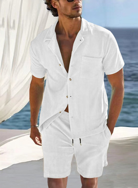 2025夏季欧美男士休闲宽