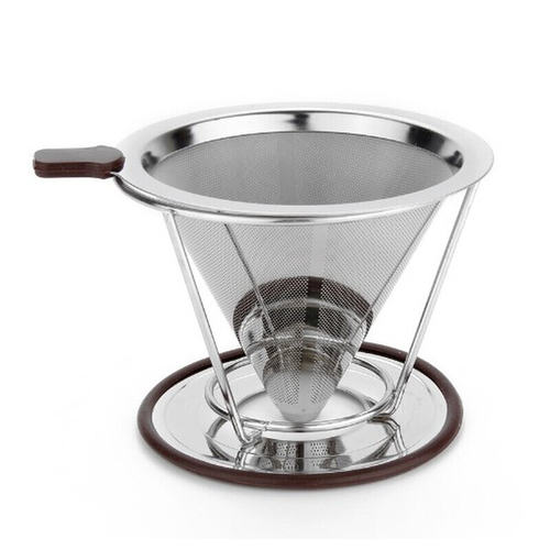 2021New Stainless Steel Paperless Pour Over Coffee Filter
