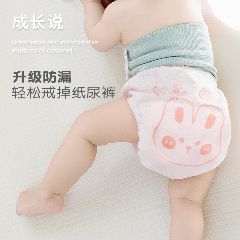 男女童内裤宝宝训练裤a类纯棉夏季透气可洗纱布戒尿裤婴儿尿布裤