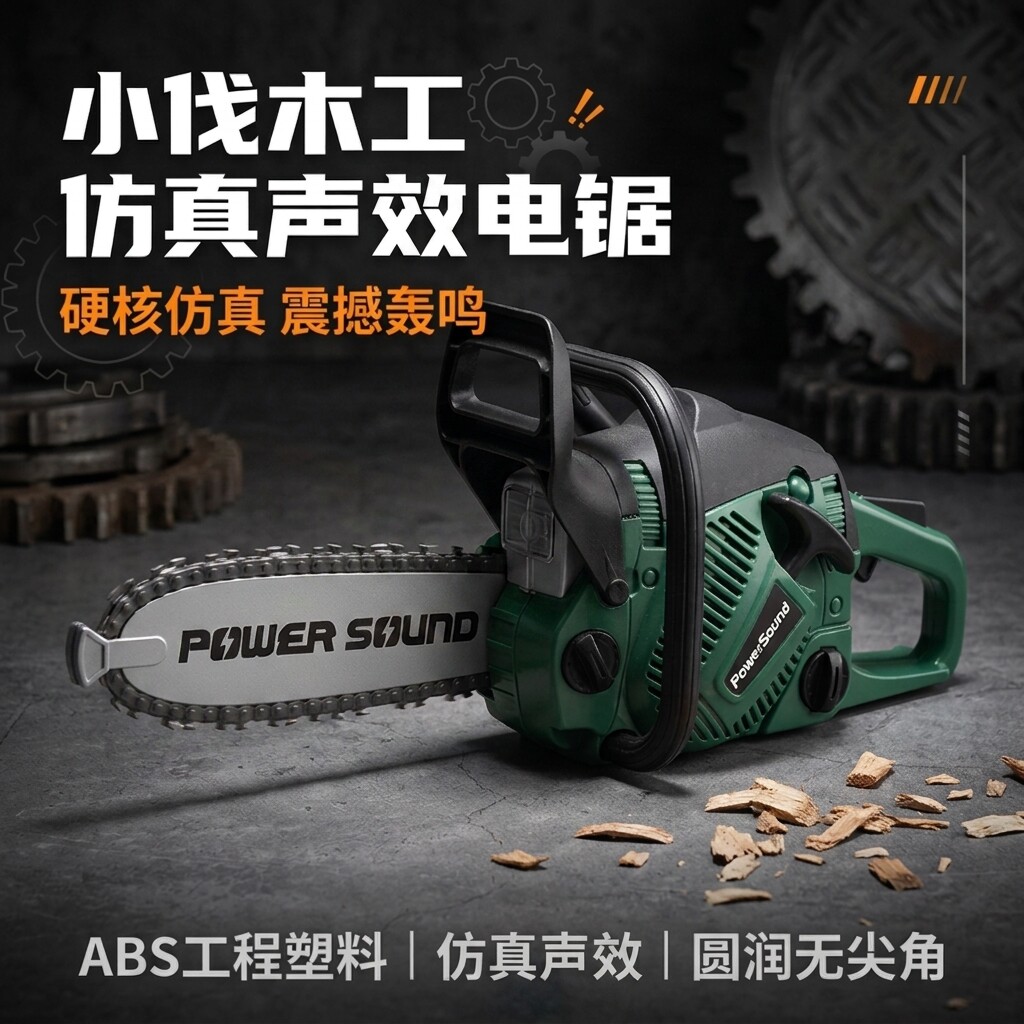 大号震动音效儿童伐木电锯玩具男孩节日礼物仿真工具过家家游戏