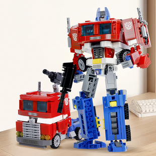 新款擎天柱积木变形金刚系列可变形精品模型玩具男生益智拼装礼物