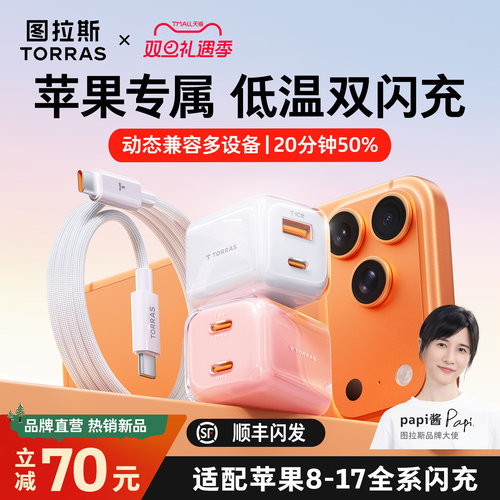 【苹果17新机首选】双芯低温快充