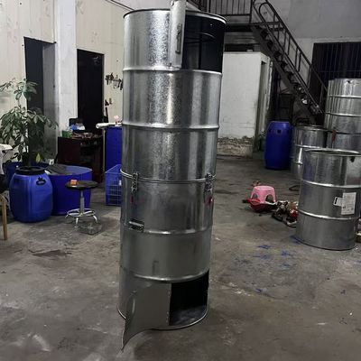 油桶改熏腊肉炉子加厚大