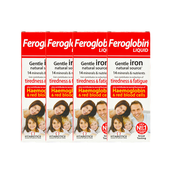英国feroglobin b12补铁补锌维生素B12婴幼儿成人孕妇四