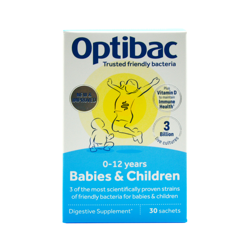 24年3月英国Optibac活性益生菌婴幼儿童孕妇哺乳期益生菌粉30包