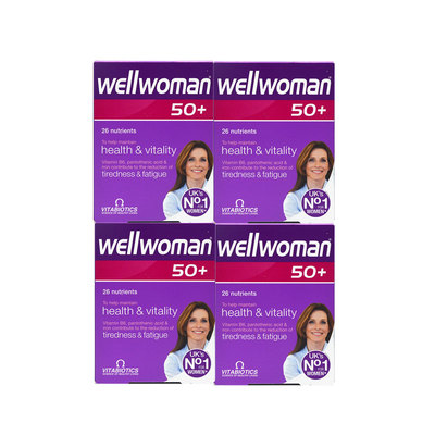 4盒27年12月英国wellwoman 50中老年人/妇女多种复合维生素30粒