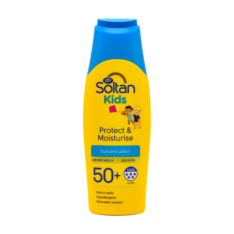 英国Boots Soltan防晒霜儿童三重防晒SPF50倍200ml