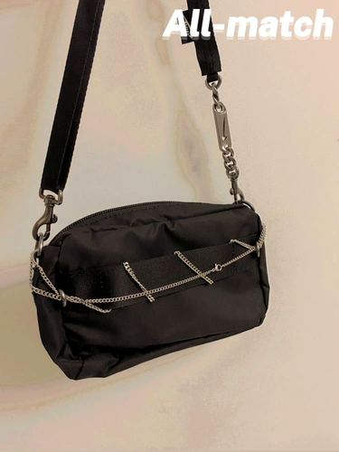 Nike, сумка через плечо, спортивная нейлоновая цепь, сумка подмышку для отдыха, рюкзак, на цепочке