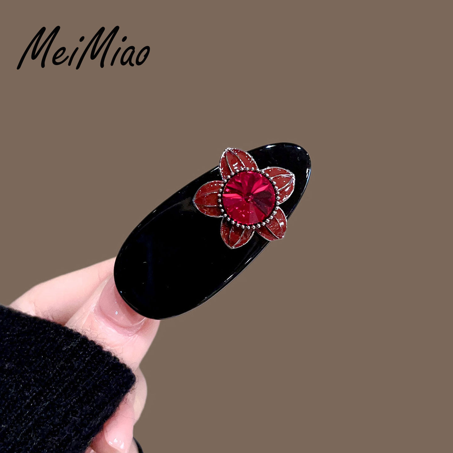 气质水晶花朵侧边小号发夹女刘海夹鸭嘴夹高级感前额碎发卡头饰品,饰品/流行首饰/时尚饰品新,发饰,淘宝优惠券,粉丝福利购,淘宝优惠卷