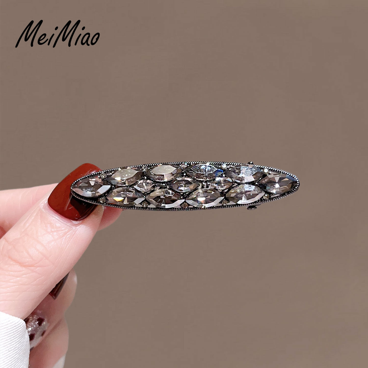 日韩精致黑色水钻发夹女侧边夹子鸭嘴夹高级感碎发边夹时尚发卡子,饰品/流行首饰/时尚饰品新,发饰,淘宝优惠券,粉丝福利购,淘宝优惠卷