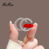 奢华小香风高档胸针女西服开衫 别针扣胸花字母百搭衣服领针配饰潮