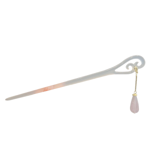 高级感祥云古风步摇天青冻发簪国风清冷发钗现代简约汉服旗袍头饰