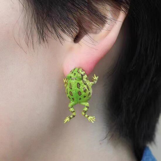 单只小动物装饰青蛙耳夹可爱形态款式创意耳饰耳环装饰品 单只