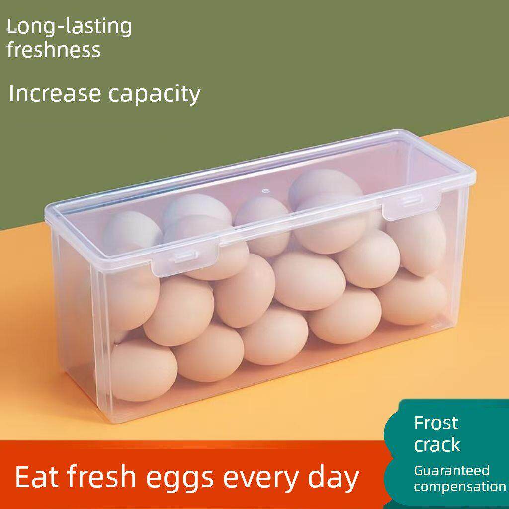 鸡蛋收纳盒冰箱侧门专用整理盒大容量放鸡蛋的盒子保鲜盒鸡蛋托盒