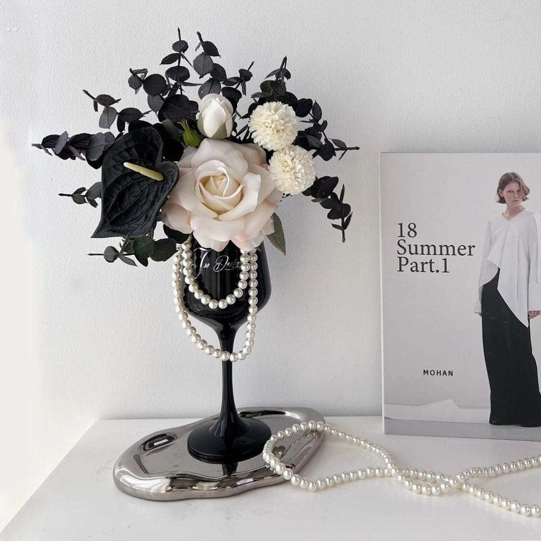 【小香风】设计师款高级仿真花假花客厅餐桌花瓶手感装饰花摆件