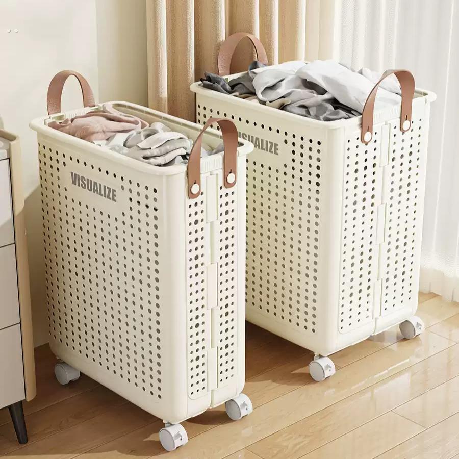 脏衣篮可折叠家用脏衣篓高颜值浴室洗衣篮脏衣服污衣篮收纳筐带轮
