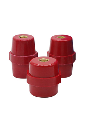 绝缘子 SM25/30/35/40/51/76 防进口绝缘柱 红色绝缘子 纺锤形