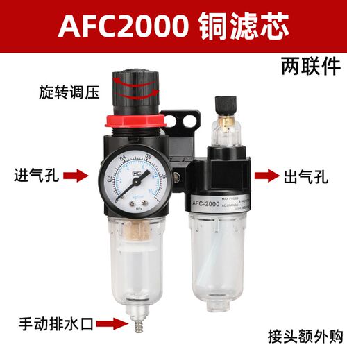 12b气管空气真空负压气过滤器zfc200-06b滤芯100气动08b过滤050