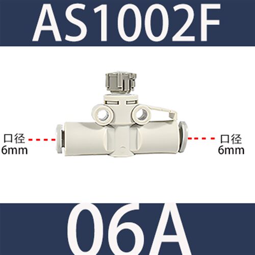 SMC型管式调速阀AS1002F-04节流阀AS2002F-04/06控制阀AS3002F-08