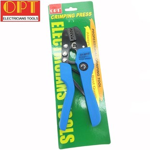 04WF欧式 端子棘轮接压钳 50WF合金钢钳 台湾OPT压线钳AN