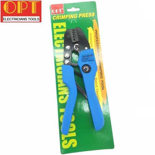 台湾OPT压线钳AN-04WF欧式端子棘轮接压钳 06/25/35/50WF合金钢钳
