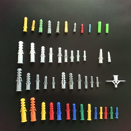 小黄鱼塑料膨胀螺丝塑料膨胀管5 6 7 8 10 12mm膨胀套