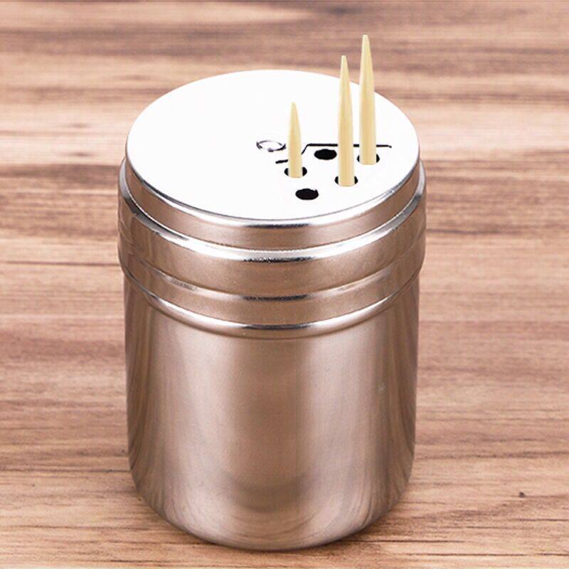 加厚不锈钢牙签筒 牙签罐 牙签瓶家用饭厅多功能旋转型金属牙签盒,餐饮具,牙签筒,淘宝优惠券,粉丝福利购,淘宝优惠卷