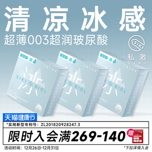 SIKI私激冰003超薄****套玻尿酸****男用TT****用品 冰感
