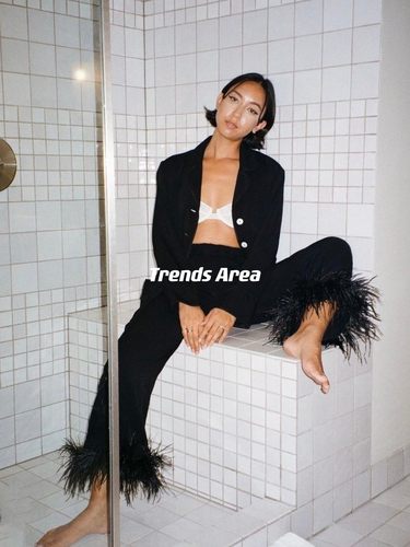 Trends Area 定制 sleeper鸵鸟毛丝滑感～ins主最爱 丝棉睡衣套装