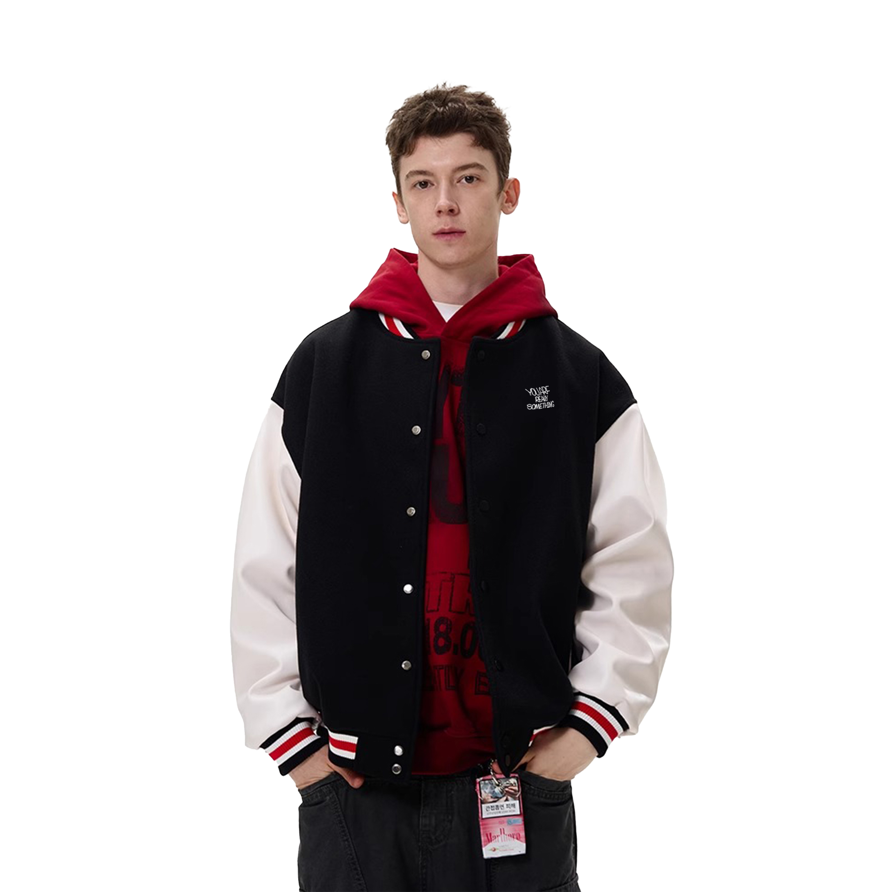 美式复古棒球服夹克男女宽松休闲撞色vintage外套