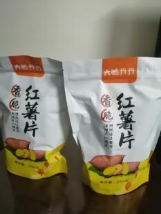 大脸丹丹香脆地瓜干片500g薄脆烤红薯片香脆红薯干小红书推荐零食
