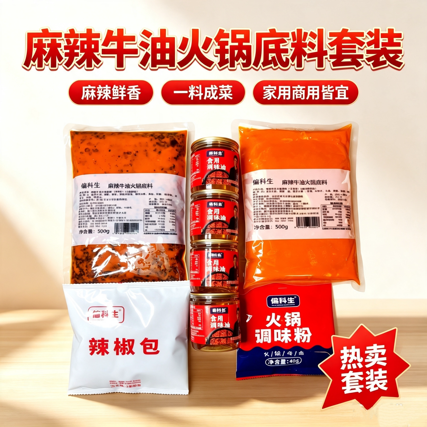 【日期新鲜】偏科生牛油火锅底料