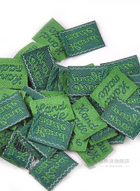 极速100Pcs/lot Multicolor ClothiBng Tags Handmade Label Embo