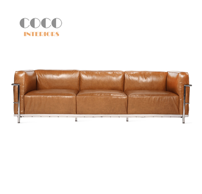 LC3 Cassina沙发原版1:1复刻意式包豪斯客厅休闲真皮羽绒三人沙发