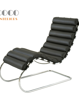 Armless Mr Chaise lounge包豪斯中古风午休躺椅真皮休闲沙发椅