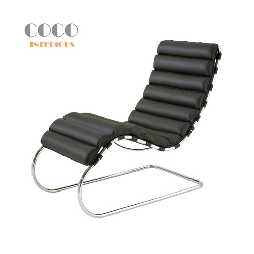 Armless Mr Chaise lounge包豪斯中古风午休躺椅真皮休闲沙发椅