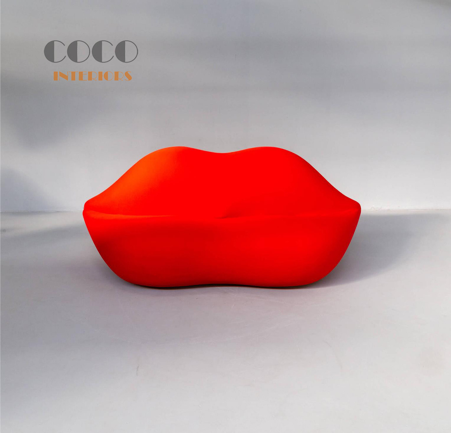 Kiss sofa意式极简绒布布艺沙发