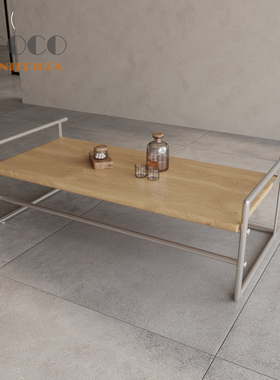 Menton Table By Eileen Gray北欧艾琳格雷设计师不锈钢架茶几