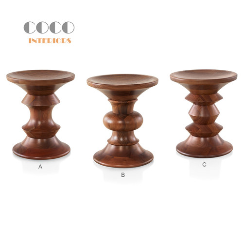 Eames Walnut Stool 设计师椅子实木凳 北欧简约现代风格休闲凳