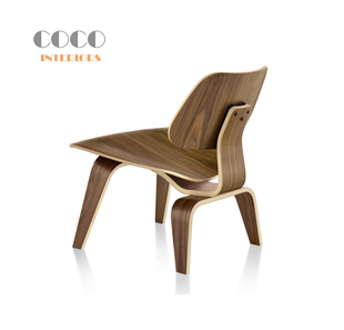 Eames LCW北欧实木餐椅家用现代简约设计师休闲洽谈椅酒店椅子