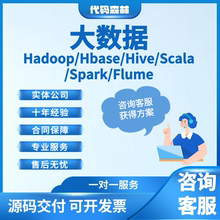 hadoop大数据hive可视化大屏spark搭建项目微服务flink/MapReduce